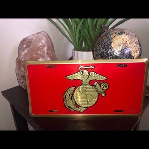 Marines license plate.